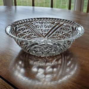Anchor Hocking 8" Stars and Bars Glass Bowl